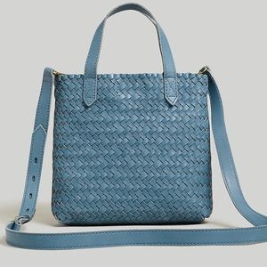 Madewell Blue Woven Crossbody Bag